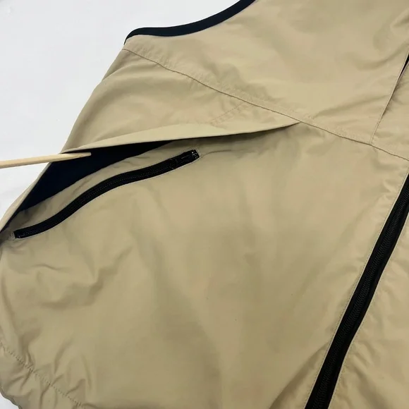 Eddie Bauer Mens Size L Tall Vest Kahki Tan Full Zip Outdoor Outfitter Full Zip‎ - Picture 6 of 16